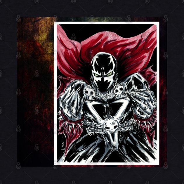 spawn in symbiote night by jorge_lebeau